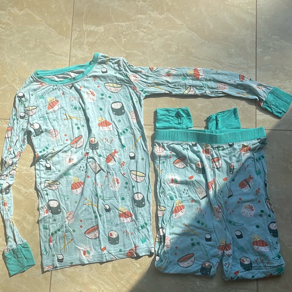Little Sleepies Sushi 2 Piece PJ set | Bamboo | Size 7/8